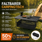 🌄Neuheit 49% RABATT!🏕️ Tragbarer Campingtisch – Klappbar, Kohlenstoffstahl, Schnellaufbau🪑
