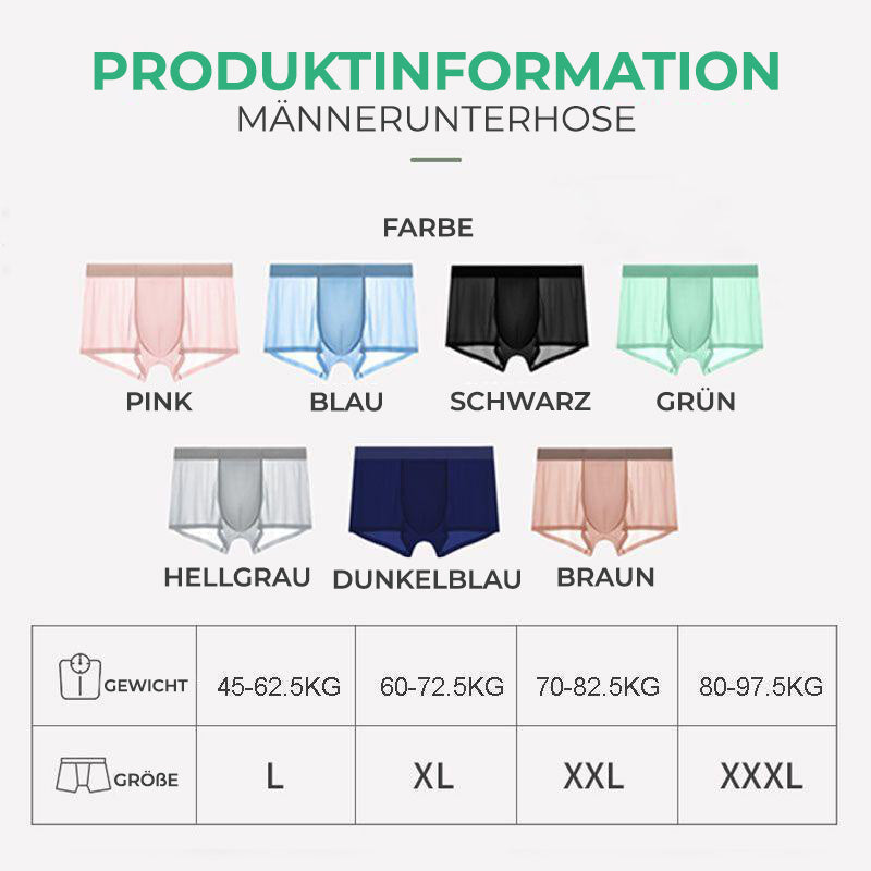 The Essentials Herren-Boxershorts Aus Bambus – 6er Pack, Weich & Atmungsaktiv, Mit Konturbeutel, Größe S-XL