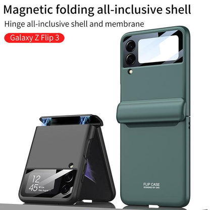 Magnetische All-included stoßfeste Kunststoff-Hartschale für Samsung Galaxy Z Flip4 Flip3 5G